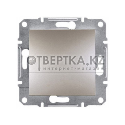 Выключатель одноклавишный SE EPH0100169 Asfora 10AX механизм быстрозажимной бронза