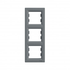 Рамка вертикальная SE EPH5810362 Asfora 3 постовая сталь в Таразе