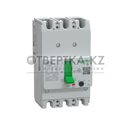 Автоматический выключатель SE G12E3A80 GoPacT 3P 80A 15kA