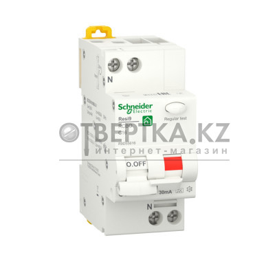 Дифференциальный автоматический выключатель SE АВДТ 1P+N С 16А 6 kA 30мА А R9D55616