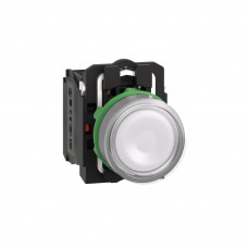 Кнопка SE XB5AW31B5 22мм 24В с подсветкой белая в Алматы