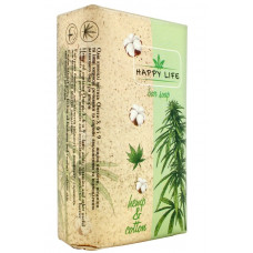 Мыло туалетное Конопля и хлопок 180гр Happy Life 4823107604089