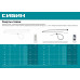 СИБИН ХС-Б, 4.8 x 350 мм, нейлон РА66, 100 шт, белые, хомуты-стяжки (3786-48-350)