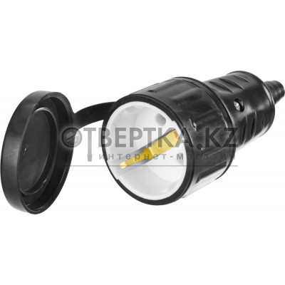 Розетка с крышкой СИБИН 55186-B
