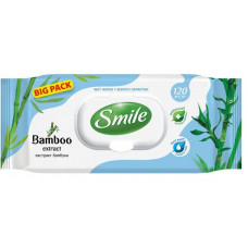 Салфетки влажные с натуральными экстрактами и ароматом Бамбука Smile 4823071642650 в Астане