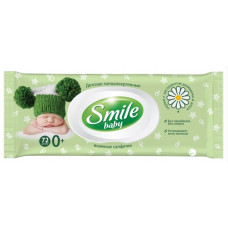 Салфетки влажные Алоэ Ромашка Фито линия с клапаном Smile Baby 4823071653984