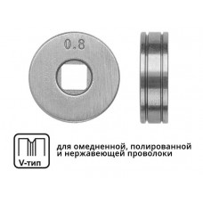 Ролик подающий ф 25/7 мм, шир. 7,5 мм, проволока ф 0,6-0,8 мм (V-тип)