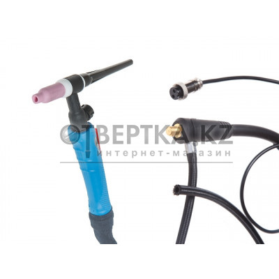 Горелка сварочная TIG WGT-17V (4м, 150А, разъем 10-25, вентиль) SOLARIS WGT-17V425