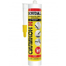 Нейтральный силикон SOUDAL белый 15*280 мл 105 884 в Алматы