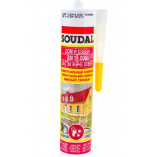 Кислотный универсальный силикон SOUDAL бесцветный 15*280 мл 105905