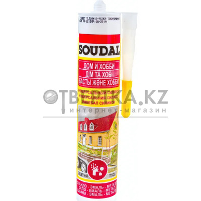Кислотный универсальный силикон SOUDAL бесцветный 15*280 мл 105 905 105 905