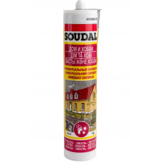 Кислотный универсальный силикон SOUDAL серый 15*280 мл 105908