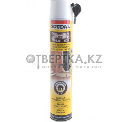 Монтажная пена SOUDAL ручная зимняя 12*750 мл от -10 °C до +30 °C 107557