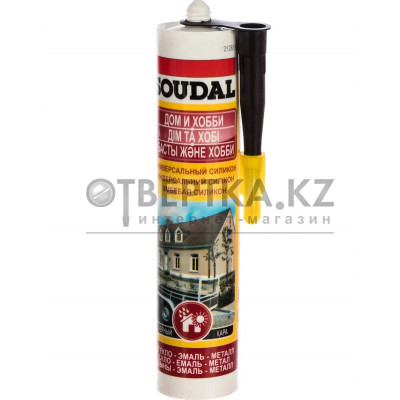 Кислотный универсальный силикон SOUDAL черный 15*280 мл 109 840 109 840