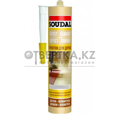 Паркетный акриловый герметик под мербау/махагон SOUDAL 15*300 мл 116 556