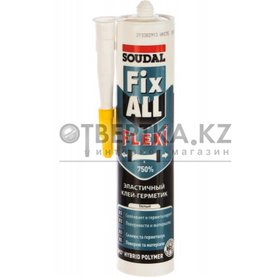Универсальный клей-герметик SOUDAL Fix ALL Flexi белый 12*290 мл 117383