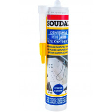Нейтральный санитарный силикон SOUDAL белый 15*280 мл 118 312 в Алматы