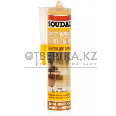 Паркетный акриловый герметик под сосну SOUDAL 15*280 мл 119 645
