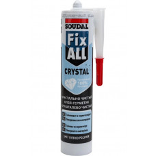 Универсальный клей-герметик SOUDAL Fix All Crystal прозрачный 12*290 мл 119130 в Алматы