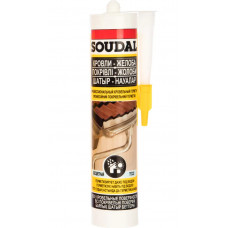 Герметик профессиональный для кровельных работ бесцветный SOUDAL 15*300 мл 122020