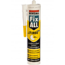 Универсальный клей-герметик SOUDAL Fix All Turbo белый 12*290 мл 126907 в Алматы