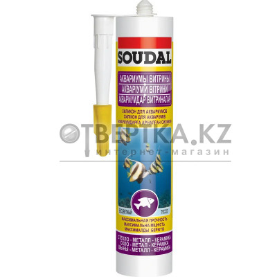 Силикон аквариумный бесцветный SOUDAL 15*280 мл 126932