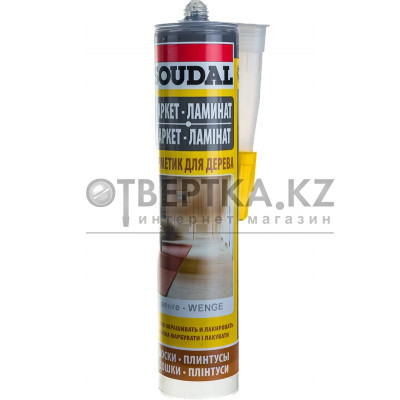 Паркетный акриловый герметик под венге SOUDAL 15*300 мл 131 854 131 854