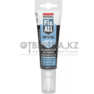 Универсальный клей-герметик SOUDAL Fix All Crystal прозрачный 12*125 мл 134138