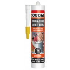 Монтажный клей SOUDAL CLEAR FIX (прозрачный) 12*280 гр 146446 в Астане