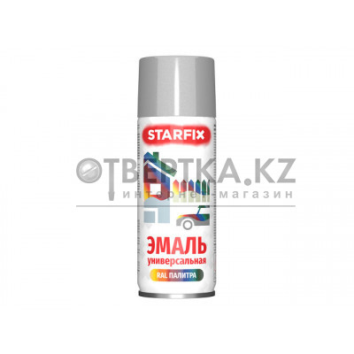 Краска-эмаль аэроз. универсальная серебряный хром STARFIX 520мл (9006) SM-103034-1