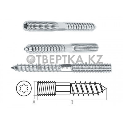 Шуруп-шпилька М8х100 мм STARFIX SM-15954-1