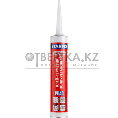 Клей-герметик полиуретановый PU40 STARFIX, серый 300 мл SM-30218-1