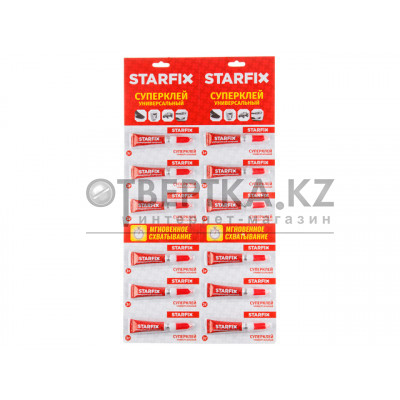 Суперклей универсальный STARFIX, (12шт. х 3гр.) SM-42379-1