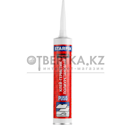 Клей-герметик полиуретановый PU55 STARFIX, черный 300 мл SM-97631-1