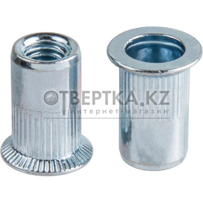 Заклепка резьбовая М4 потай бортик, белый цинк (500 шт в карт. уп.) STARFIX SMC1-61102-500