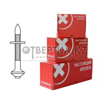 Дюбель-гвоздь для монт. пистолета 4.5х60 мм (1 кг в карт.уп.) STARFIX SMC2-60822-1