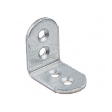 Уголок мебельный 17х25х25 мм белый цинк (100 шт в карт. уп.) STARFIX