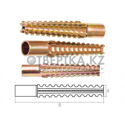 Дюбель для газосиликатных блоков 8х60 мм MUD (100 шт в карт. уп.) STARFIX SMC3-39282-100 Дюбель для газосиликатных блоков 8х60 мм MUD (100 шт в карт. уп.) STARFIX SMC3-39282-100