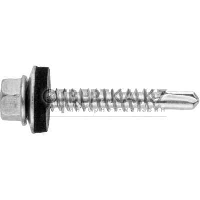 Саморез кровельный 4.8х50 мм цинк, шайба с прокл., PT3 (200 шт в карт. уп.) STARFIX SMC3-74128-200