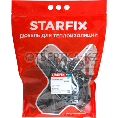 Дюбель для теплоизоляции 10х160 мм с пласт. гвоздем (50 шт в дой-паке) STARFIX SMD5-29025-50