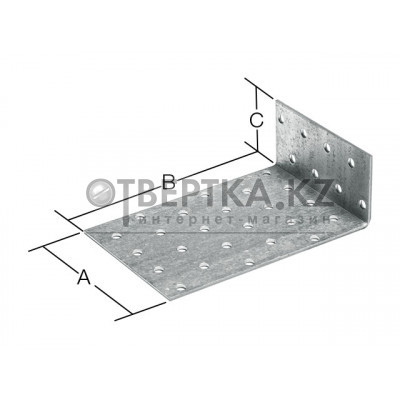 Уголок крепежный анкерный 40х200х40 мм KUL белый цинк STARFIX SMP-40636-1