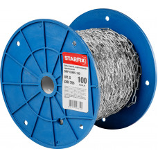 Цепь сварная короткозвенная, оцинк. М1,5 DIN 766 (бухта 100 м) STARFIX