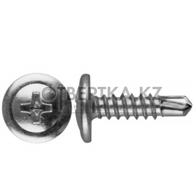 Саморез 4.2х57 мм с прессшайбой, цинк, со сверлом (50 шт в пласт. конт.) STARFIX SMP1-50382-50