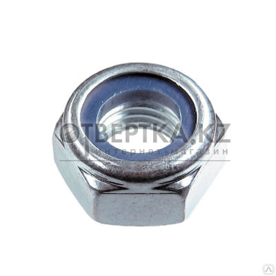 Гайка М5 со стопорным кольцом, цинк, DIN 985 (100 шт в пласт. конт.) STARFIX SMP1-50733-100