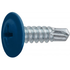 Саморез 4.2х16 мм с прессшайбой, цинк, со сверлом, RAL 5005 (150 шт в пласт. конт.) STARFIX