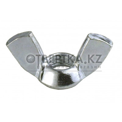 Гайка М10 барашковая, цинк, DIN 315 (50 шт в пласт. конт.) STARFIX SMP2-15688-50