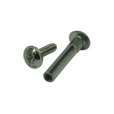 Винт-стяжка мебельный М4х27 мм никелированный (10 шт в зип-локе) STARFIX в Атырау