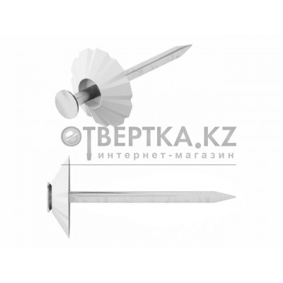 Гвозди декоративные 1.8х32 мм белая шляпка (100 шт в зип-локе) STARFIX SMZ1-105686-100