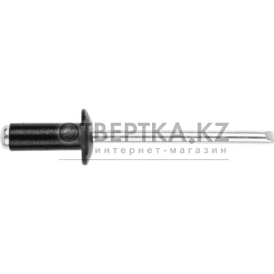 Заклепка вытяжная 4.0х10 мм алюминий/сталь, RAL 9017 (50 шт в зип-локе) STARFIX SMZ1-27753-50