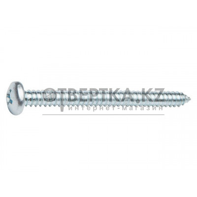 Шуруп 5.5х25 мм полусф. головка, белый цинк, острый, DIN 7981 (50 шт в зип-локе) STARFIX SMZ1-33278-50